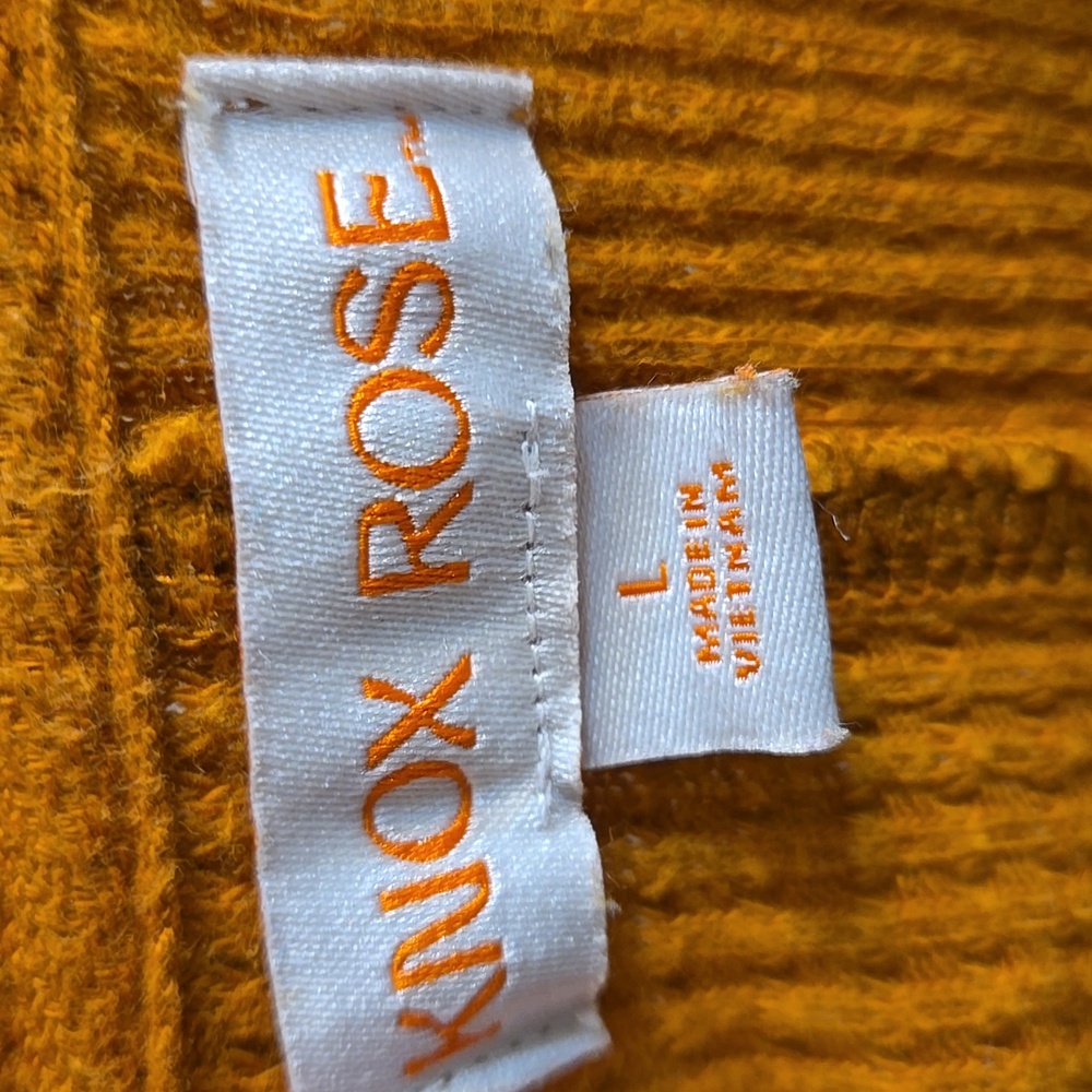Knox Rose Women's Long Sleeve Notch Neck Thermal Top Brown Size L - Picture 3 of 4